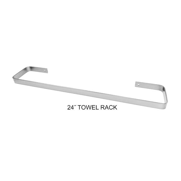 Low profile towel discount rack